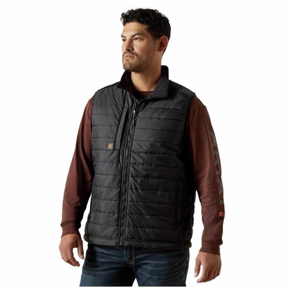 Ariat Rebar Cordura Ripstop Men's Size XL Lightweight Insulated Vest Black